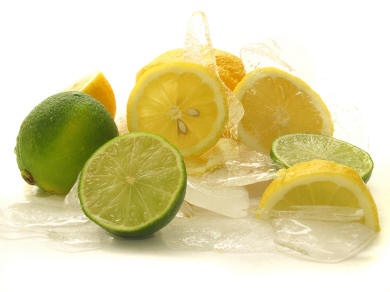 lemon and calamansi slices
